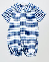 Navy check bubble