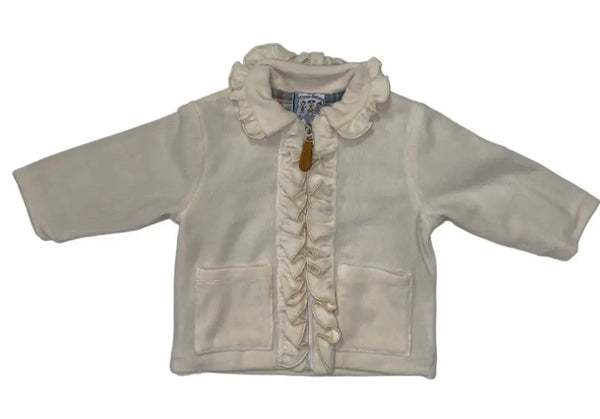 Cream ruffle jacket