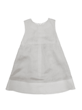 Linen scallop back dress
