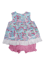 Hot pink floral bloomer set