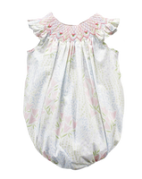 Pastel floral smock bubble