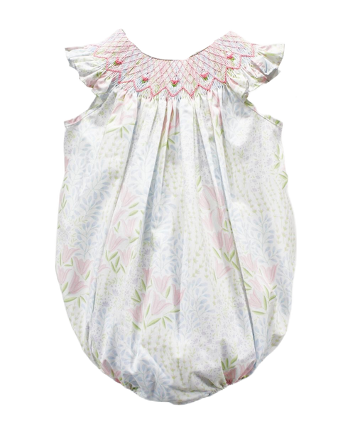 Pastel floral smock bubble