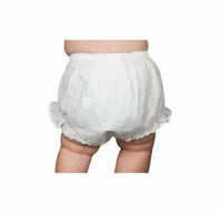 Eyelet ruffle diaper cover