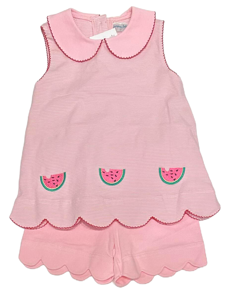 Pink watermelon short set