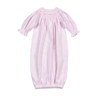 Pink stripe smock gown