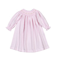 Pink stripe bishop dress