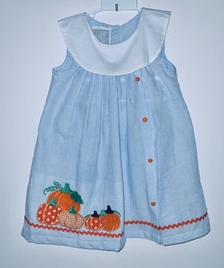 Seersucker Pumpkin Dress