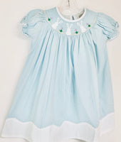 Blue Bunnies Smock Dress