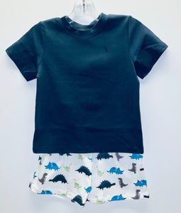 Navy Dino short set