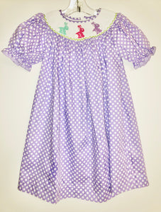 Purple dot Bunny Dress