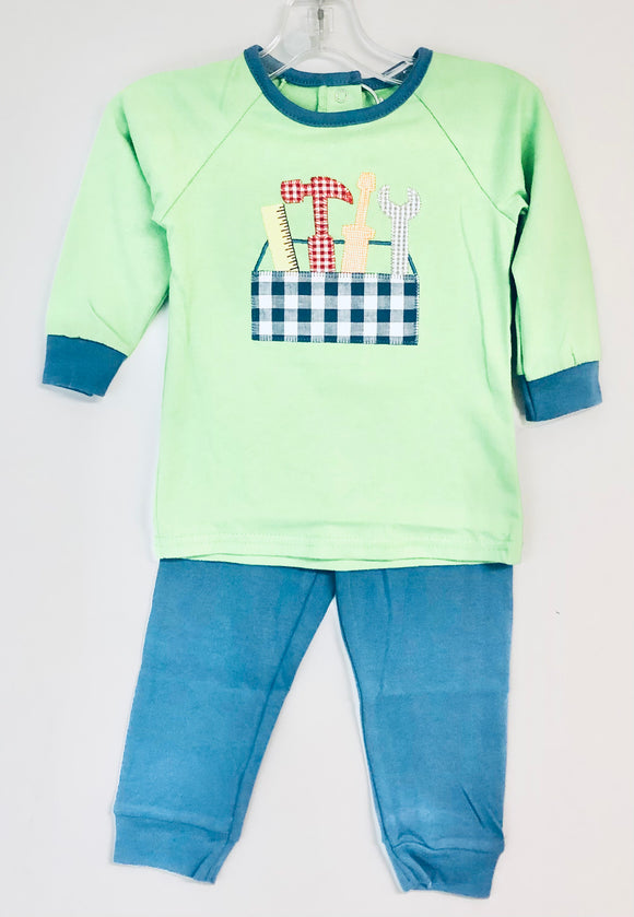 Green tool pant set