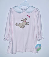 Pink stripe Puppy dress