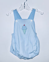 Blue ice cream sunsuit