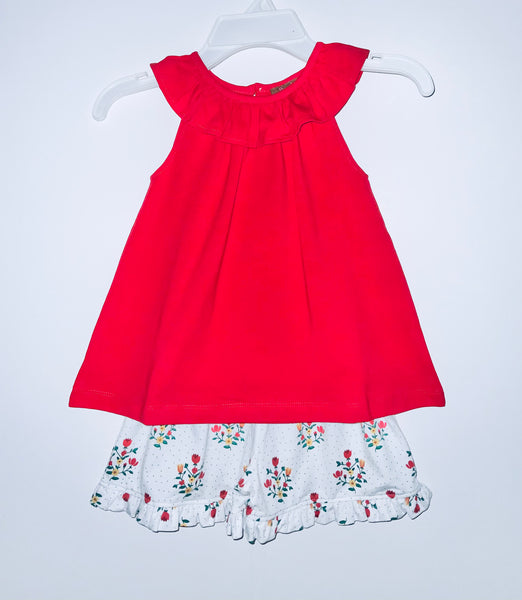 Red Mayflower short set