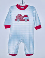 Dump Truck Heart Romper