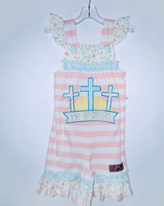 He is Risen Girls Romper