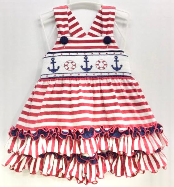 Anchors Away Ruffle short set