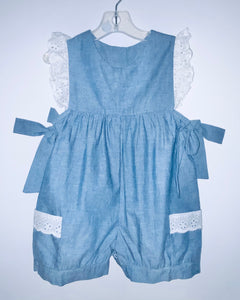 Chambray Lace Romper