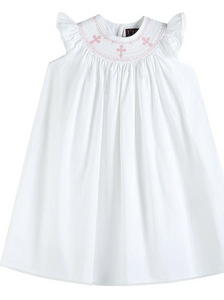 White Smocked Cross Dress