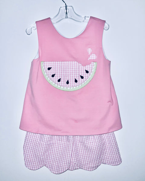 Pink watermelon Short set