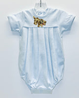 Light Blue Puppy Romper